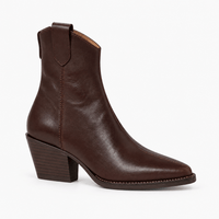 Women's Leather Western Ankle Boots