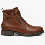 Men's Leather Zip-Up Ankle Boots