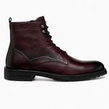 Men's Luxury-Inspired Red Leather Boots