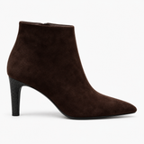 Women's Suede Heeled Ankle Boots