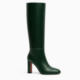 Women's Green Leather Boots
