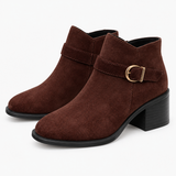 Women's Chocolate Brown Suede Boots