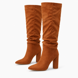 Women's Camel Suede Boots