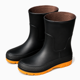 Men's Lined Rubber Ankle Boots
