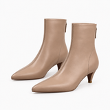 Women's Taupe Leather Boots