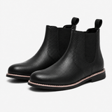 Men's Black Leather Ankle Boots