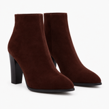Women's Suede Heeled Boots