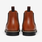 Men's Camel Leather Ankle Boots