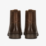 Men's Brown Leather Lace-Up Ankle Boots