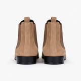 Men's Beige Leather Boots
