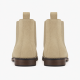 Men's Beige Leather Ankle Boots