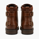 Men's Leather Zip-Up Ankle Boots