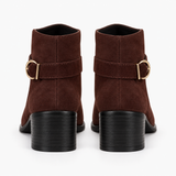 Women's Chocolate Brown Suede Boots
