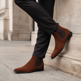 Men's Camel Leather Boots
