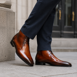 Men's Leather Lace-Up Boots