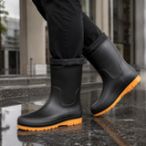 Men's Lined Rubber Ankle Boots