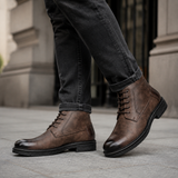Men's Vintage Leather Ankle Boots