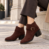 Women's Chocolate Brown Suede Boots