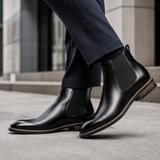 Men's Black Leather Boots