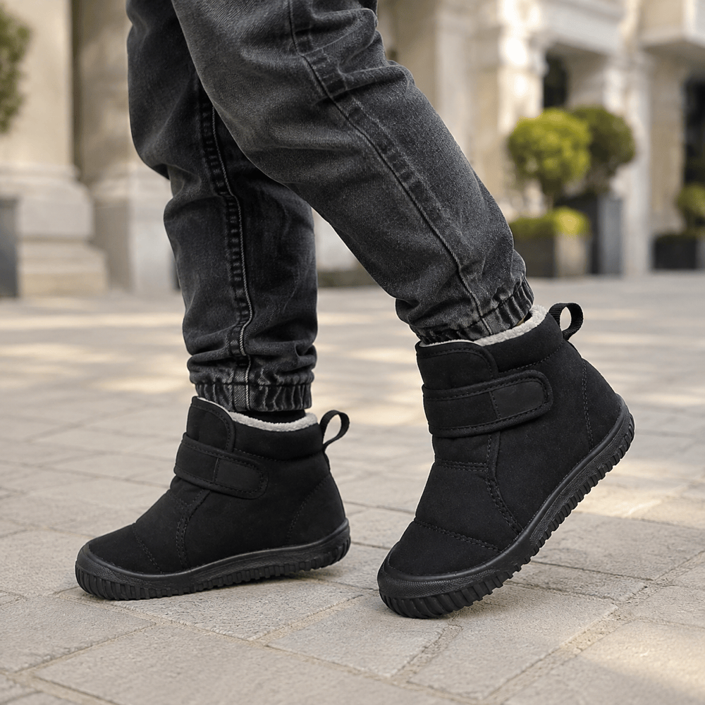 Boys' Lined Leather Ankle Boots