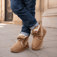 Boys' Winter Leather Ankle Boots