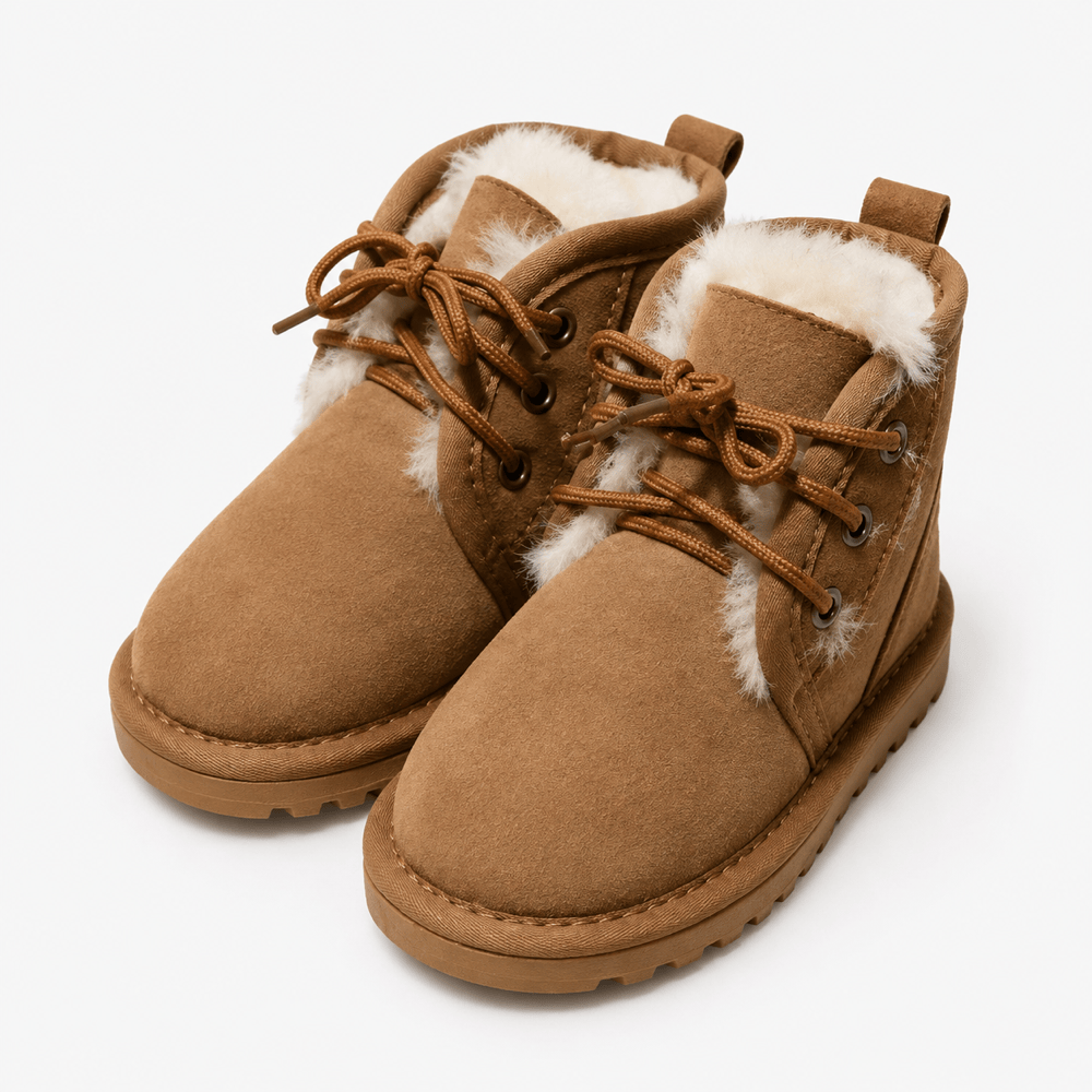Boys' Winter Leather Ankle Boots
