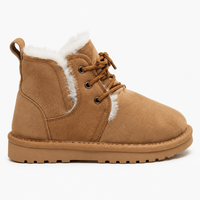 Boys' Winter Leather Ankle Boots