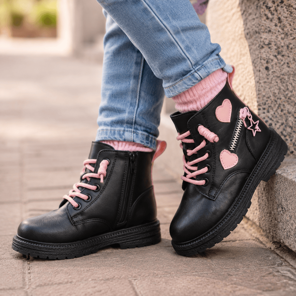 Girls' Leather Ankle Boots