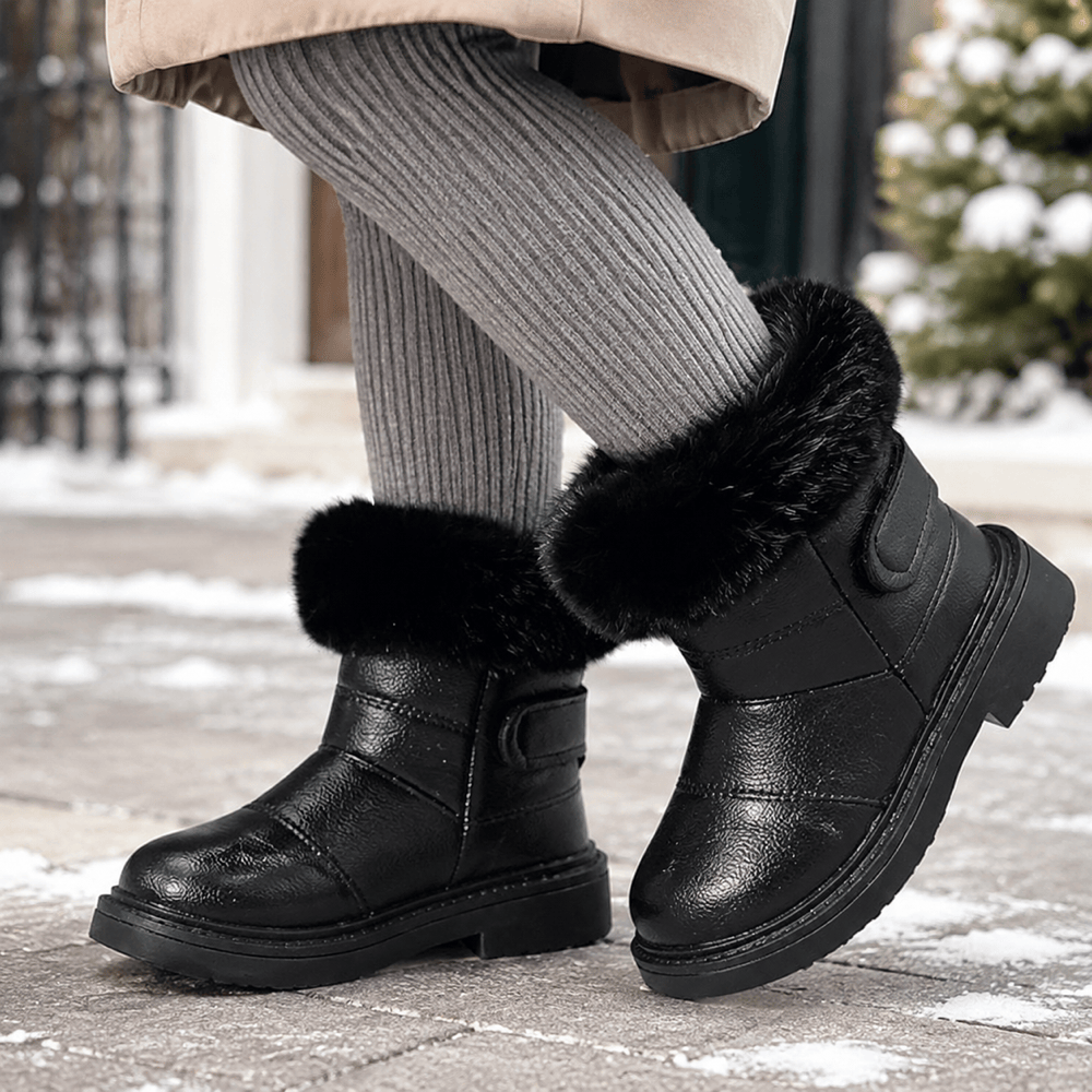 Girls' Leather Snow Boots