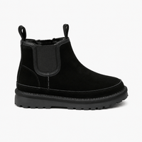 Girls' Lined Leather Ankle Boots