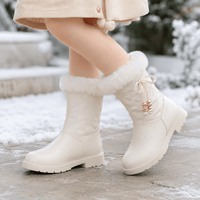 Girls' Winter Leather Boots