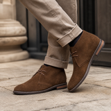 Men's Suede Lace-Up Ankle Boots