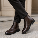 Men's Leather Lace-Up Boots
