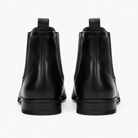Men's Black Leather Ankle Boots