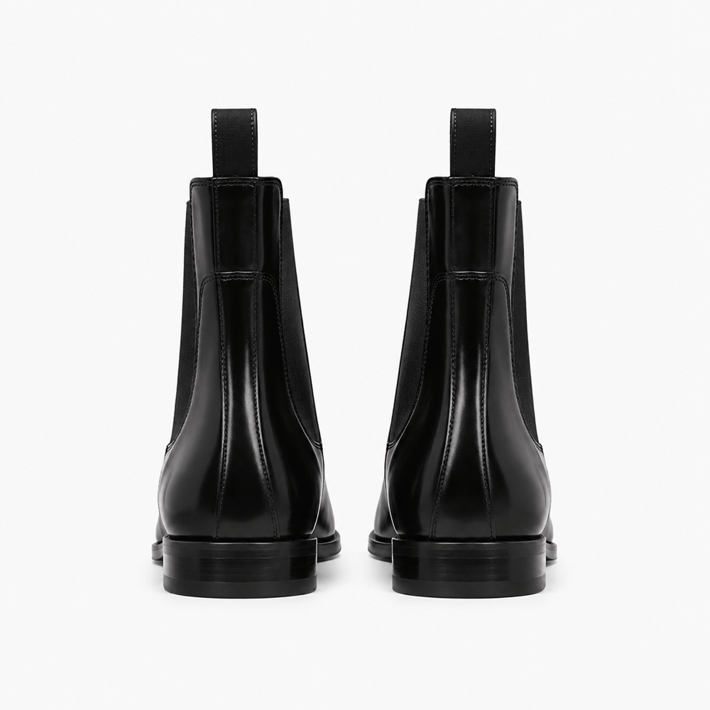 Men's Black Leather Boots