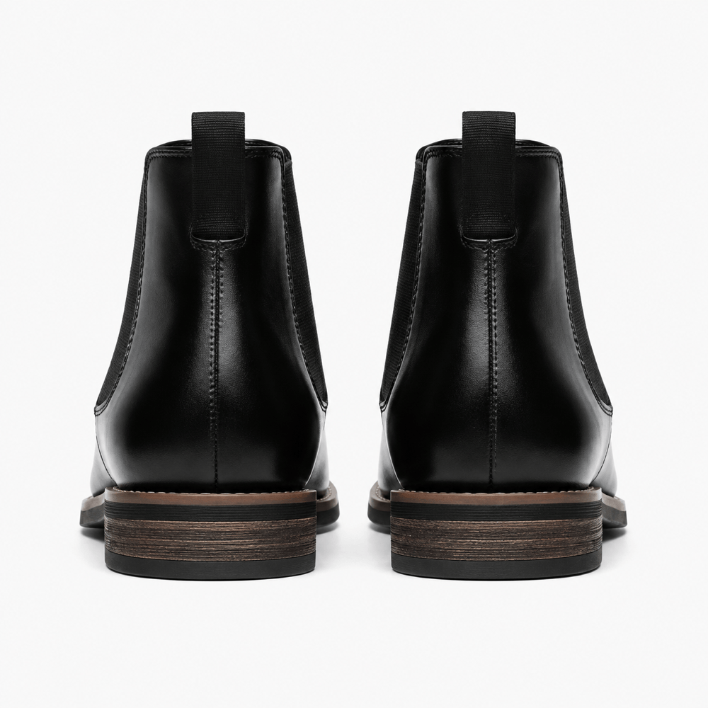 Men's Black Leather Boots