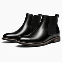 Men's Black Leather Boots