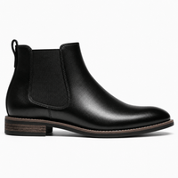 Men's Black Leather Boots