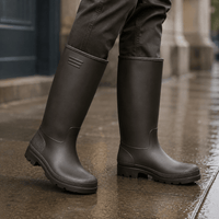 Men's Black Rubber Boots