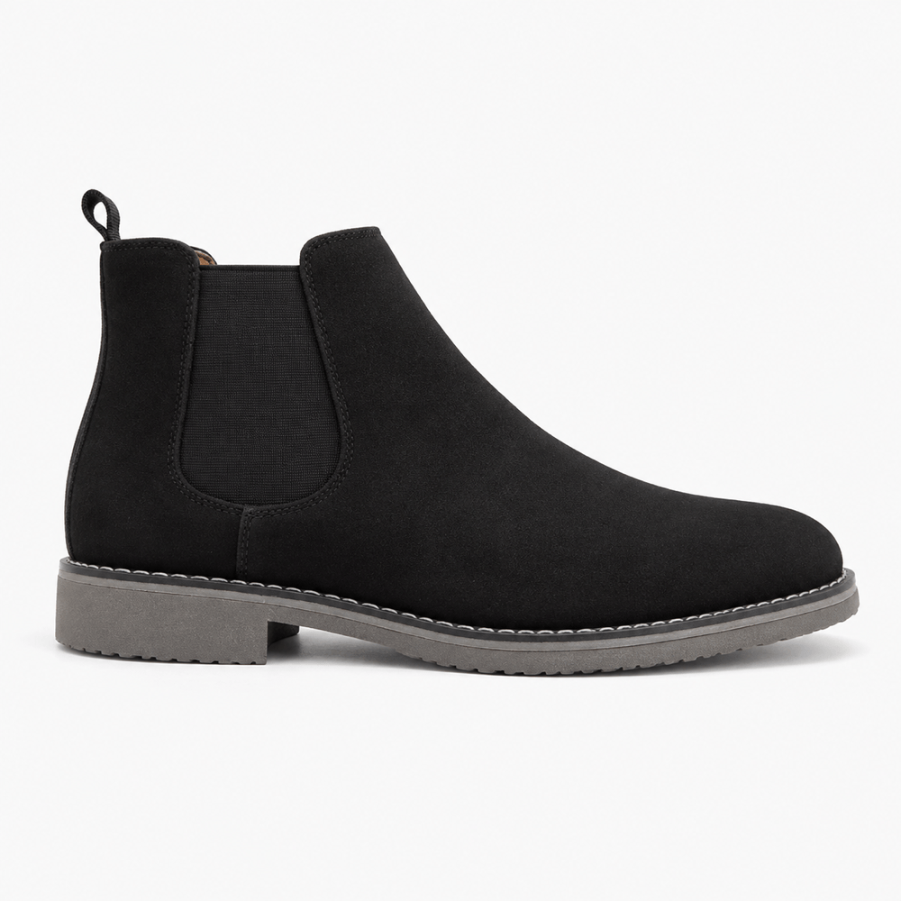 Men's Black Suede Boots