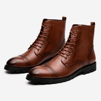 Men's Brown Leather Ankle Boots