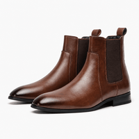 Men's Brown Leather Ankle Boots