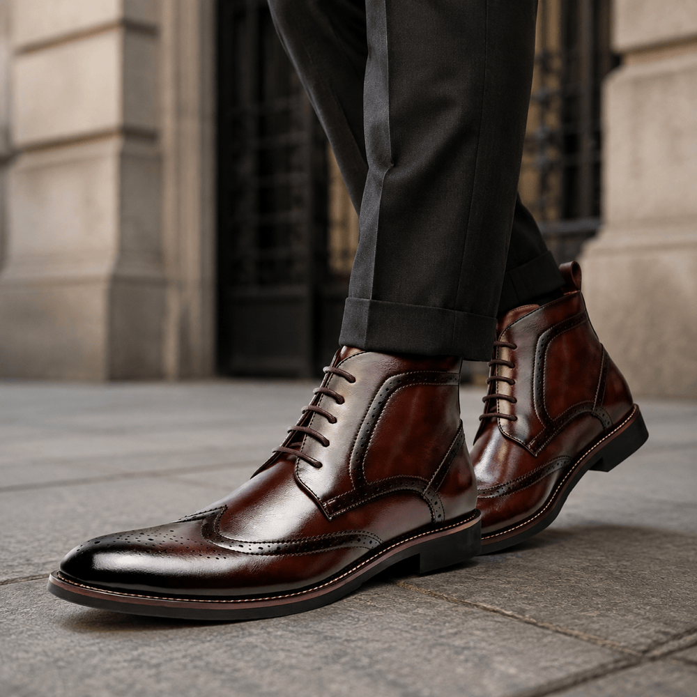 Men's Brown Leather Boots