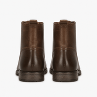 Men's Brown Leather Lace-Up Ankle Boots