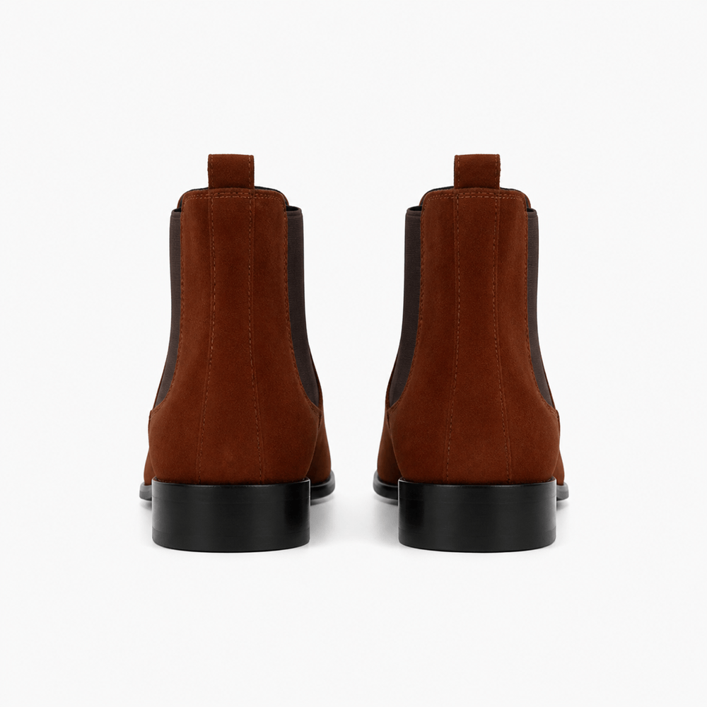 Men's Camel Leather Boots
