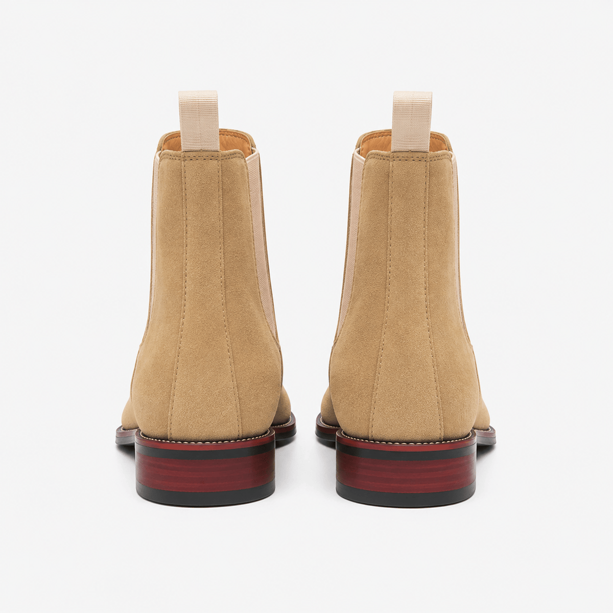 Men's Camel Suede Ankle Boots