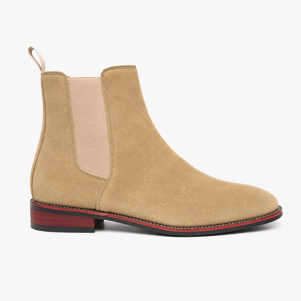 Men's Camel Suede Ankle Boots