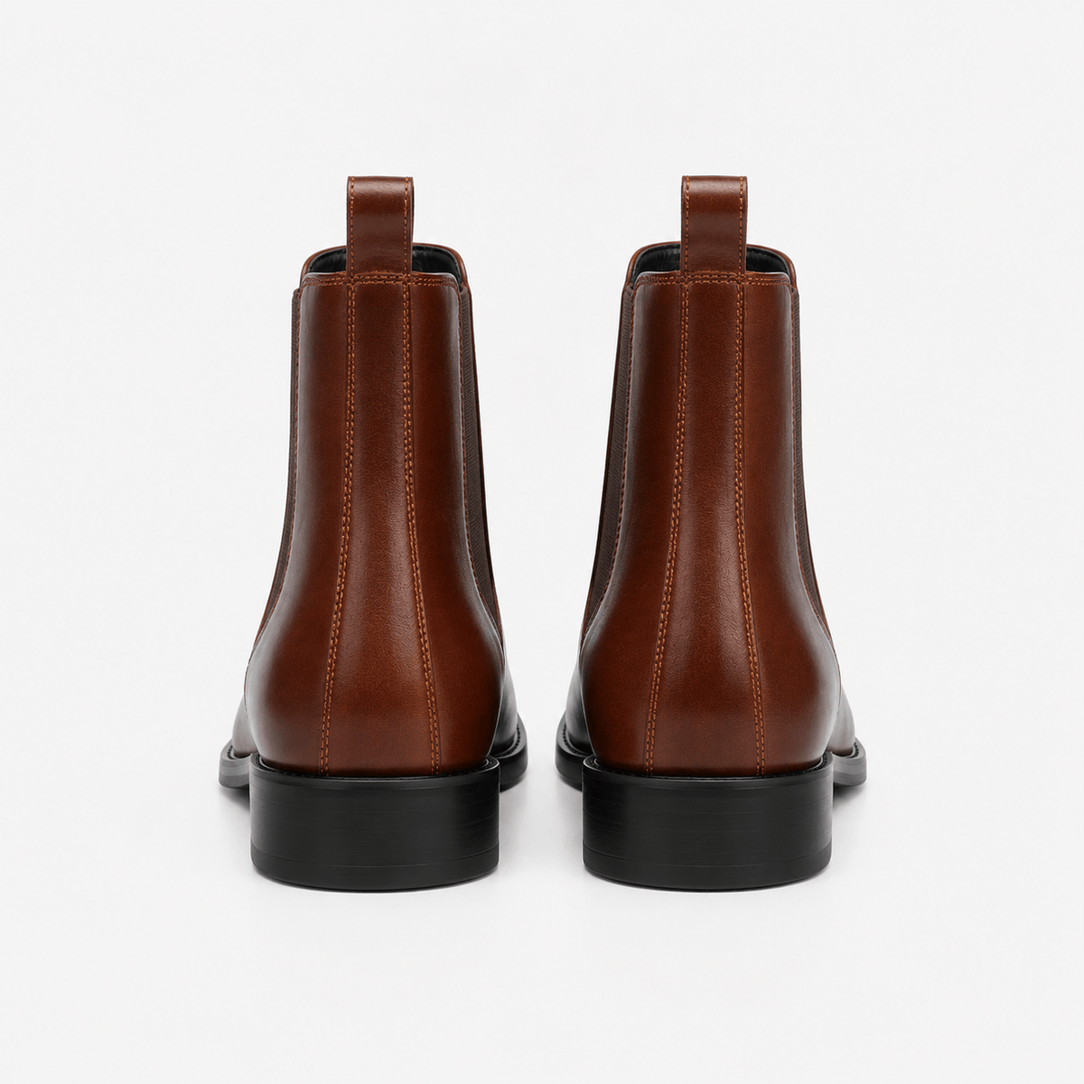 Men's Cognac Leather Boots