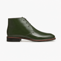 Men's Green Leather Boots