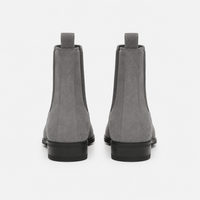 Men's Grey Leather Boots